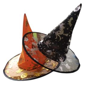 Sombrero de Bruja Semi Transparente x1