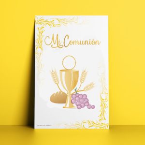 Cartel de "mi comunión" x1