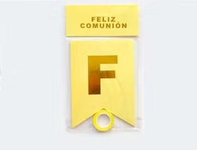 Banderin glamour feliz comunión x1