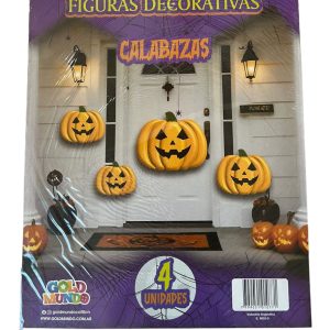 Figuras decorativas halloween calabazas x4unidades