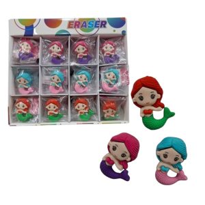 Goma de borrar de sirena x48 (caja) x1