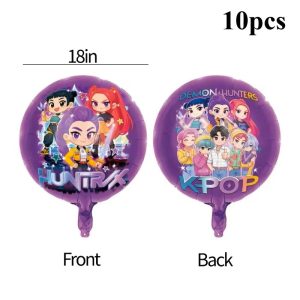 Globo de personaje kpop hunters reversible 18" x1