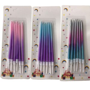 Velas Metalizadas Degrade x 6