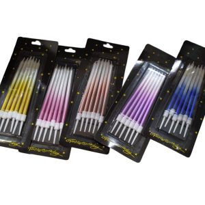 Velas Metalizadas Degrade x 6 - Imagen 3