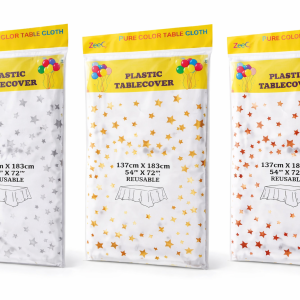 Mantel plastico estampado estrellas x1