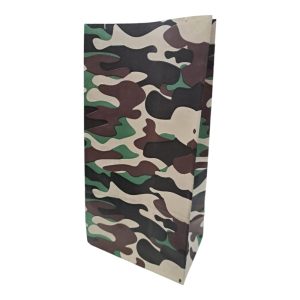 Bolsita de papel estampada camuflaje x10 - Imagen 1