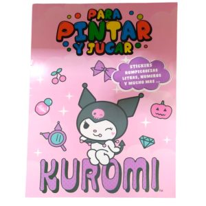 Libro infantil para pintar de kuromi x1
