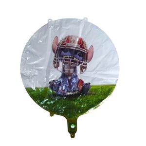 Globo de personaje stitch con casco de moana x1
