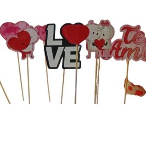Topper te amo love x 9 pcs