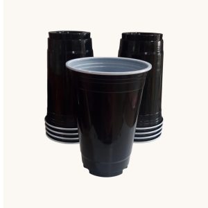 Vasos americanos negros x10