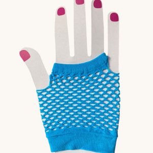 Guante red corto celeste x1