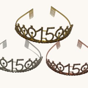 Tiara coronita 15 strass x1