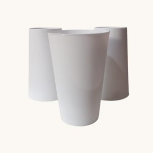 Vaso conico 500cc blanco x10