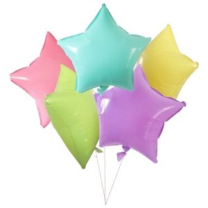 Globo estrella pastel 18" x 1