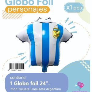 Globo silueta camiseta argentina blister  24" x1 - Imagen 3