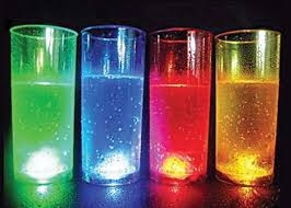 Vasos luminosos distintos colores x1