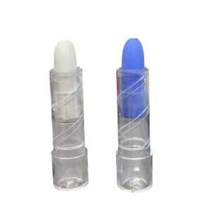 Pack labial celeste y blanco x1