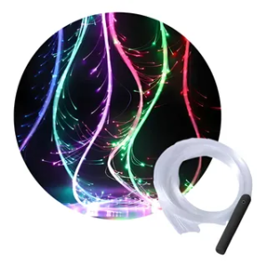 Latigo Led Fibra Optica 180cm 10 colores x1