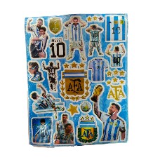 Plancha de sticker messi argentina x1