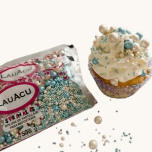 Sprinkles 50gr celeste y blanco x1