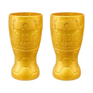 Vaso dorado vamos argentina x1