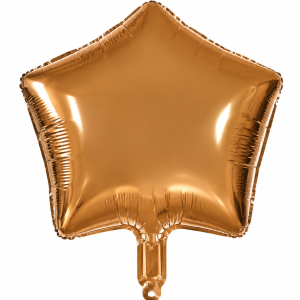 Globo Estrella Metalizado 18" Chocolate.