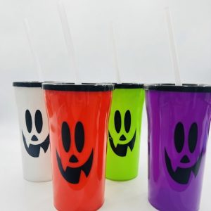 Vaso Plastico "Fantasma" 400ml X1