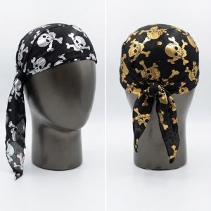 Gorro Bandana Pirata Metalizado X1