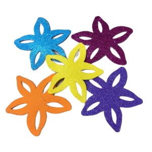 Flor de goma eva mediana x3