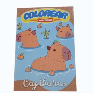 Libro Infantil para pintar de Carpincho (Capibara) x1