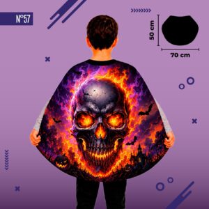 Capa infantil CT Calavera x 1