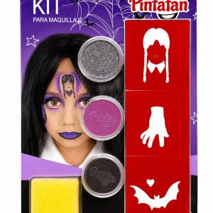 Set Maquillaje Merlina + Stencil X1