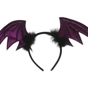 Vincha Alas de Murcielago Violeta x1
